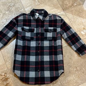 Kids Plaid Shirt Jacket